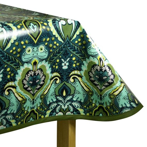 Laminated Cotton Oilcloth Tablecloth waterproof Tula Pink ...