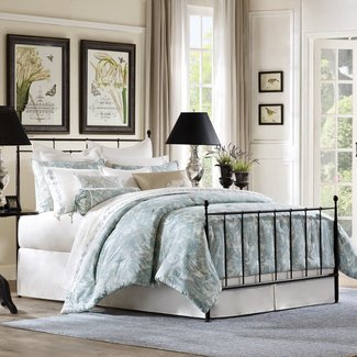 Light Blue and White Comforters and Bedding Sets