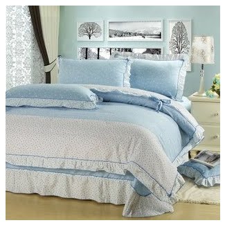 Light Blue Comforter Set Visualhunt, Light Blue And Grey Bed Sets