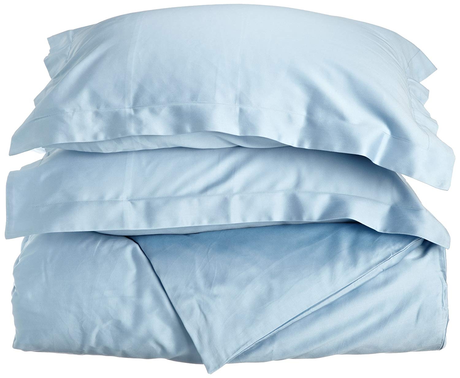 Light Blue Twin Cotton Comforter Set for College