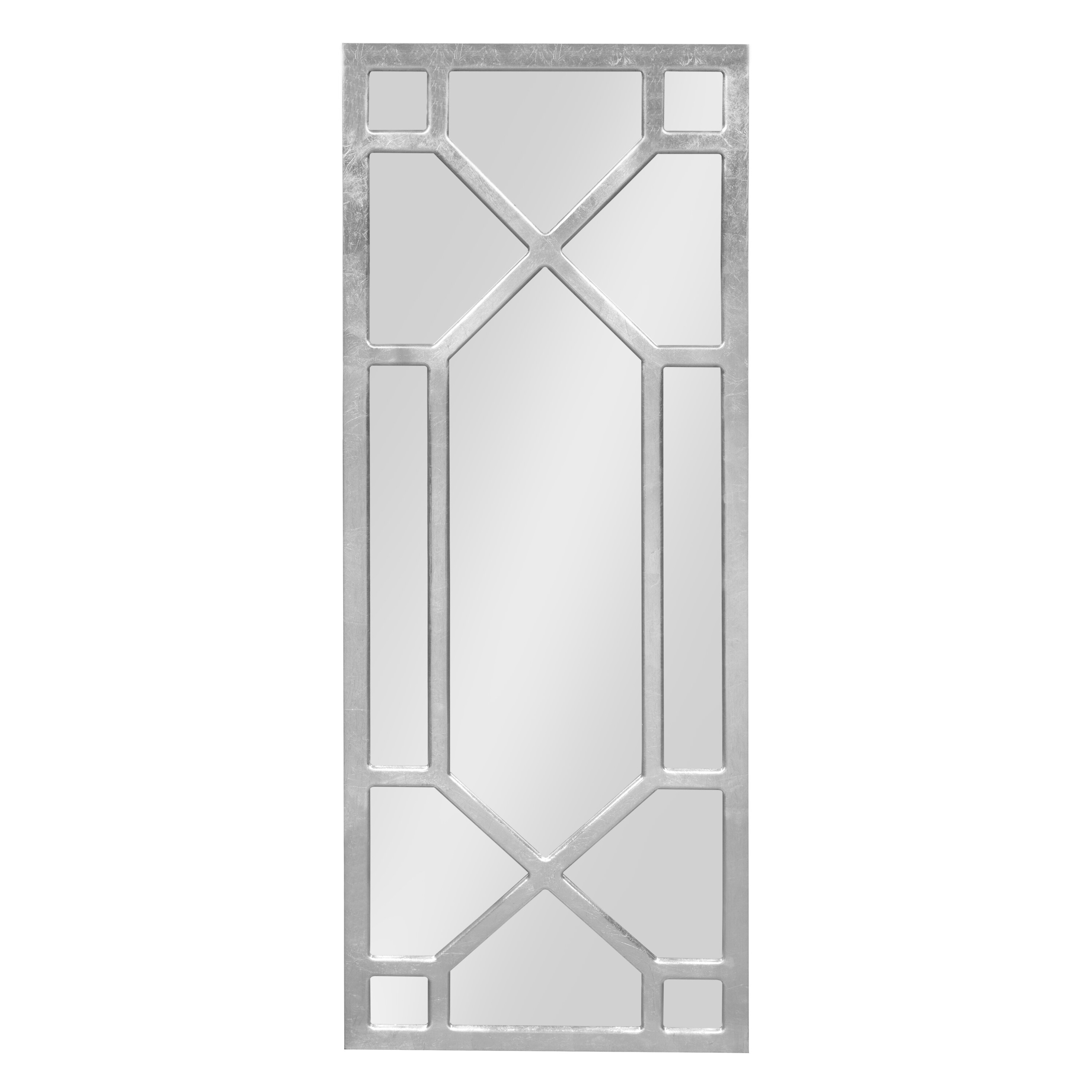 Lyra Wooden Window Frame Accent Wall Mirror