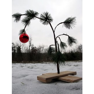 Make a Scrawny Charlie Brown Christmas Tree
