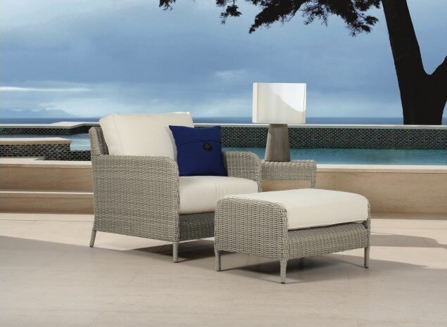 Manhattan Patio Chair with Ottoman