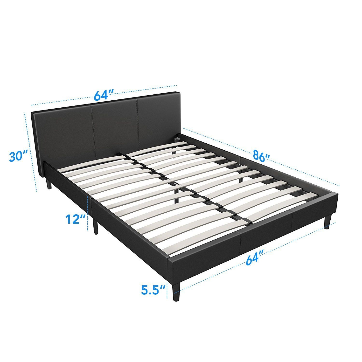 Low Profile Queen Bed Frames Visualhunt, Low Profile Platform Bed Frame Full Size