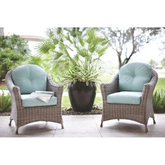 Martha Stewart Living Lake Adela Patio Weathered Grey Chat ...