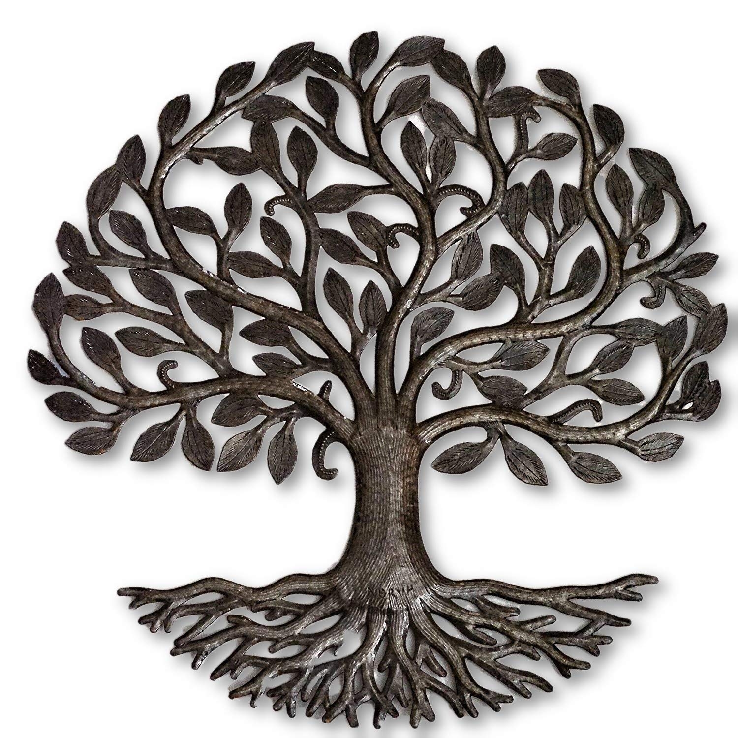 large wooden tree cutout