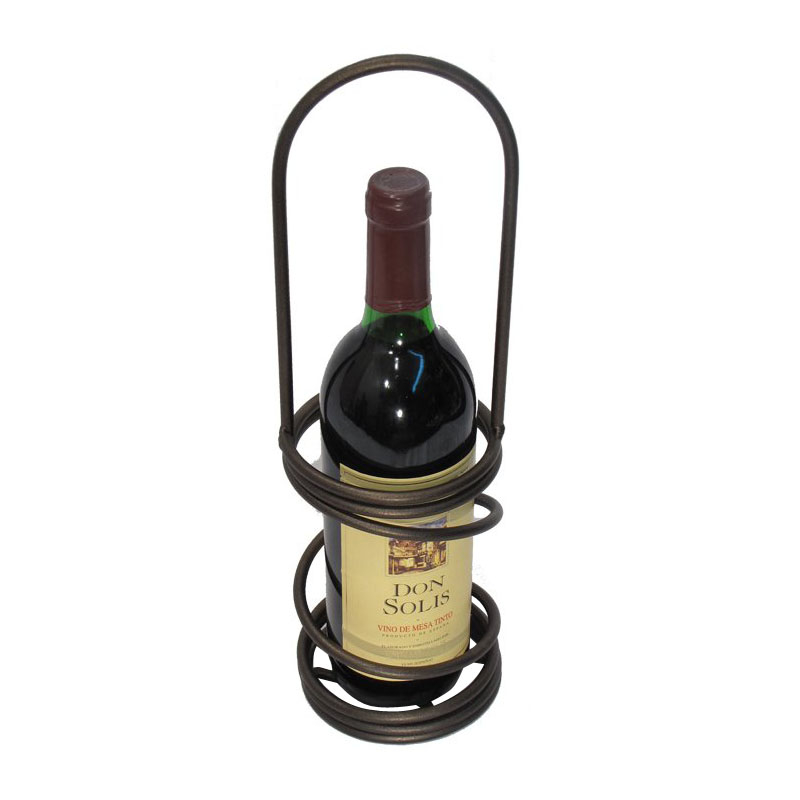 Metrotex Iron Swirl Single Bottle Wine Holder - Meteor ...