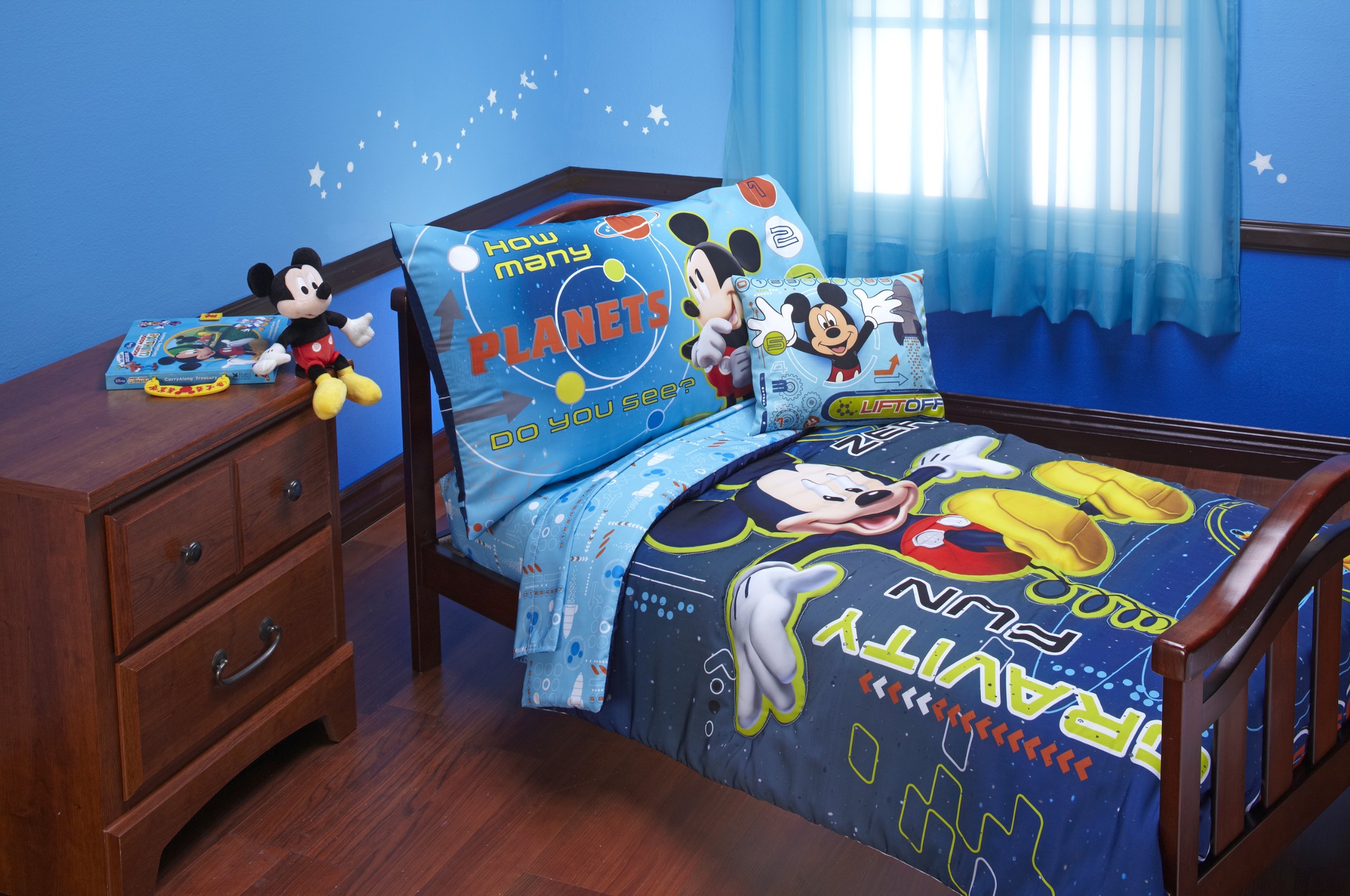 Mickey Mouse Space Adventures 4 Piece Toddler Bedding Set