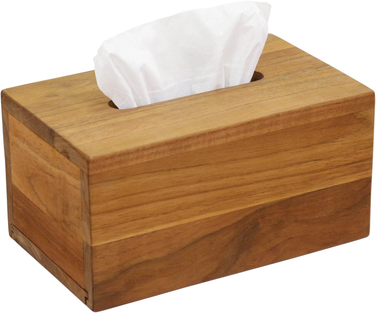 Millman Rectangular Teak Tissue Box Cover