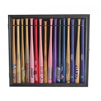 Small Mini 18 Bat Baseball Display Case Cabinet 