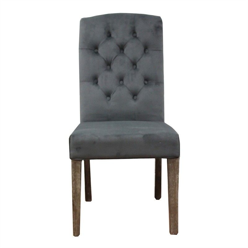 MOTI 8801104 Tufted High Back Velvet Dining Chair (Set of