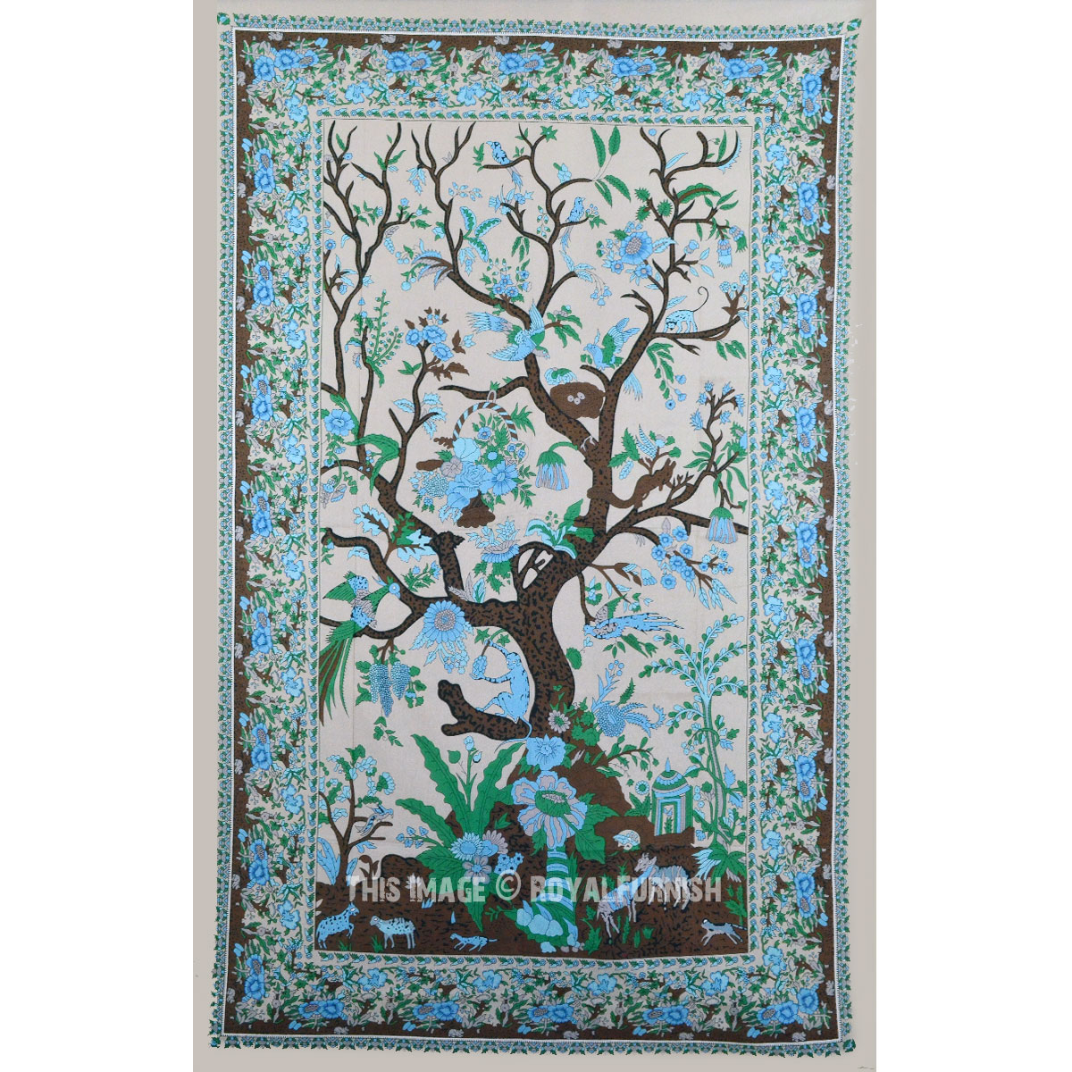 Multi Tree of Life Wall Tapestry -
