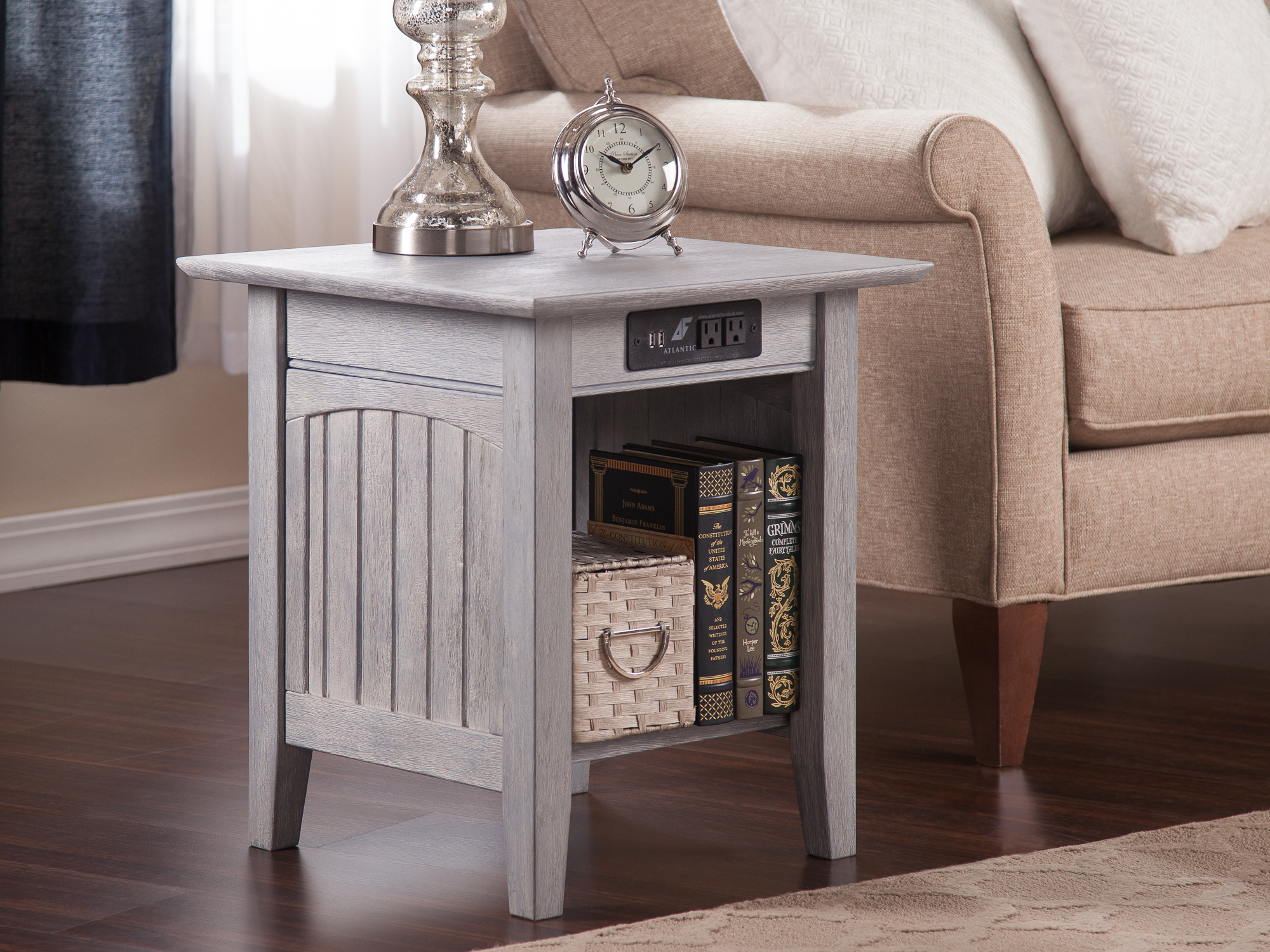 End Table With Charging Station - VisualHunt