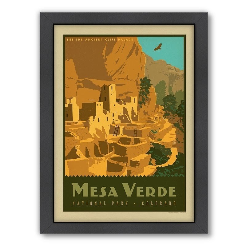 'National Park Mesa Verde' Framed Vintage Advertisement