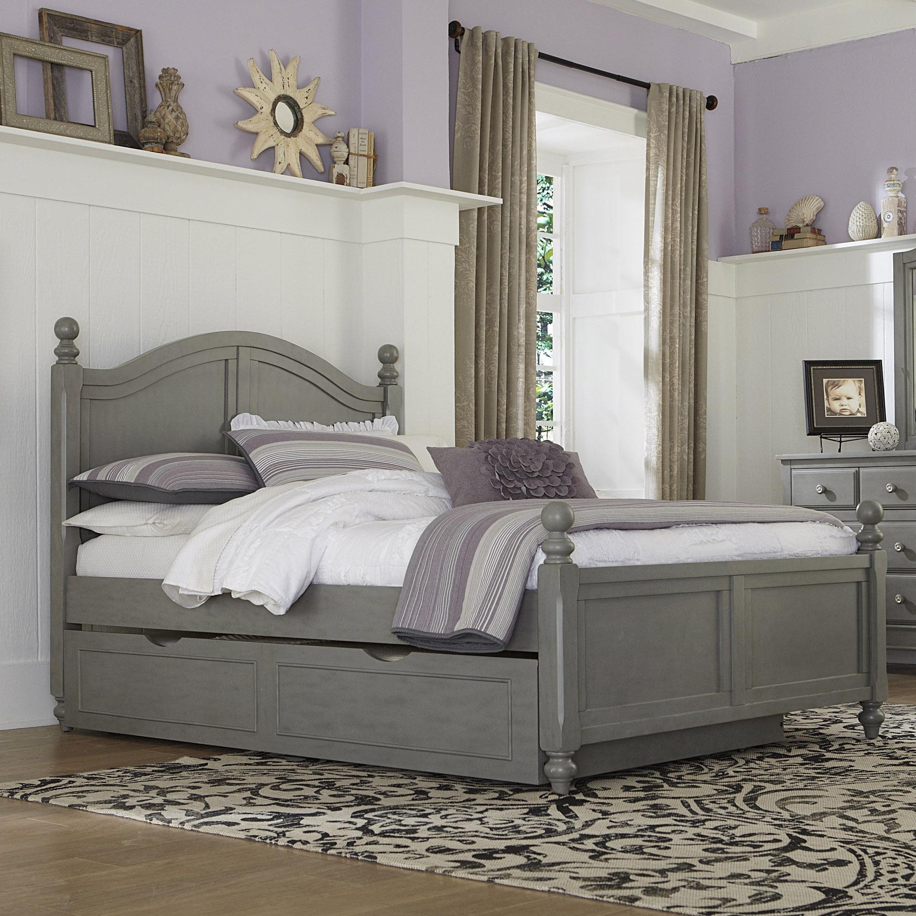 NE Kids Lake House Full Bed with Arched Headboard and