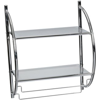 Bathroom Shelf With Towel Bar - VisualHunt