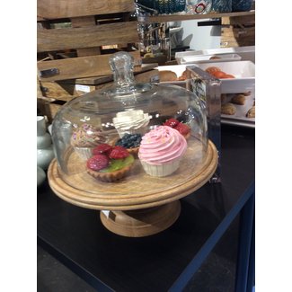 Recycled Glass Dome Cake Stand, Kitchen