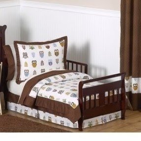 Night Owl 5 Piece Toddler Bedding Set