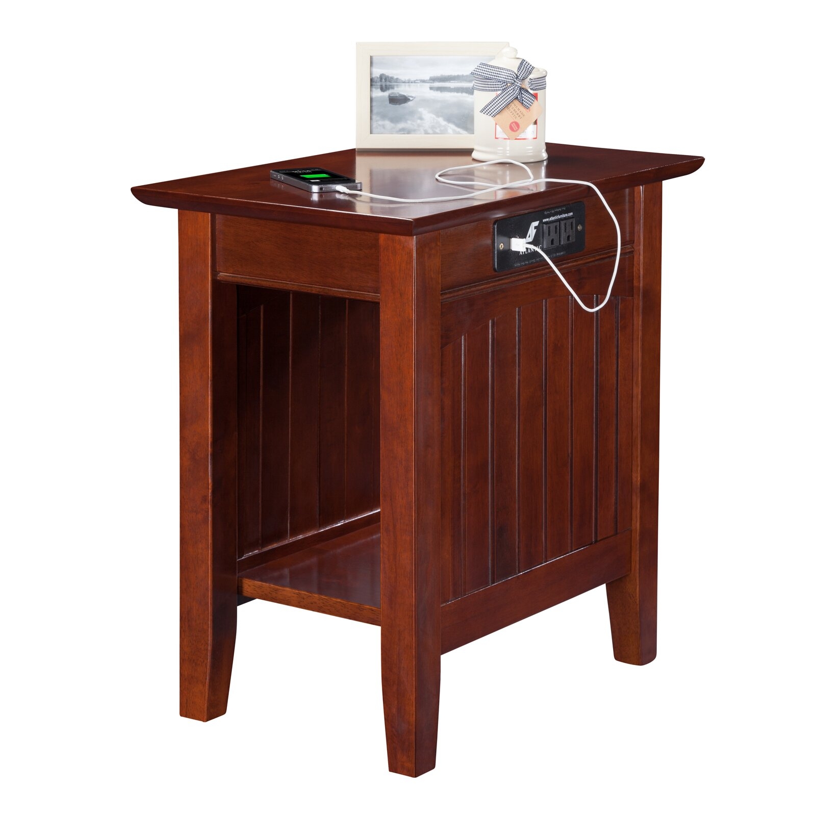 Orangetown Side Table with Charging Station | Wayfair