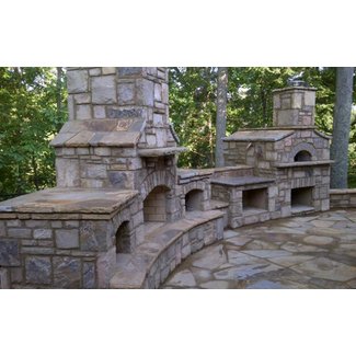 Outdoor Fireplaces + Fire Pits - Natural Stone Outdoor ...