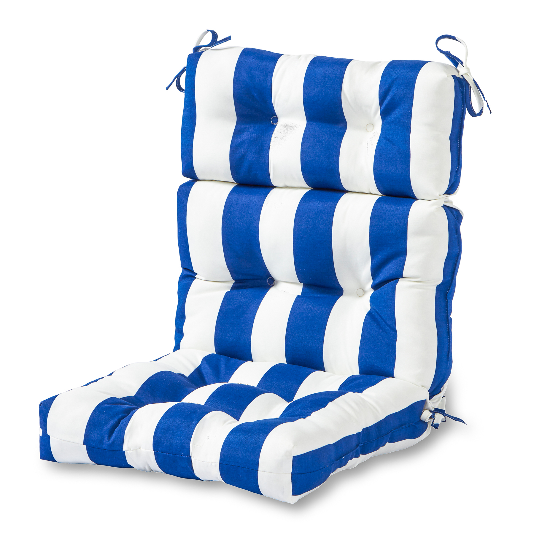 blue high back chair cushions