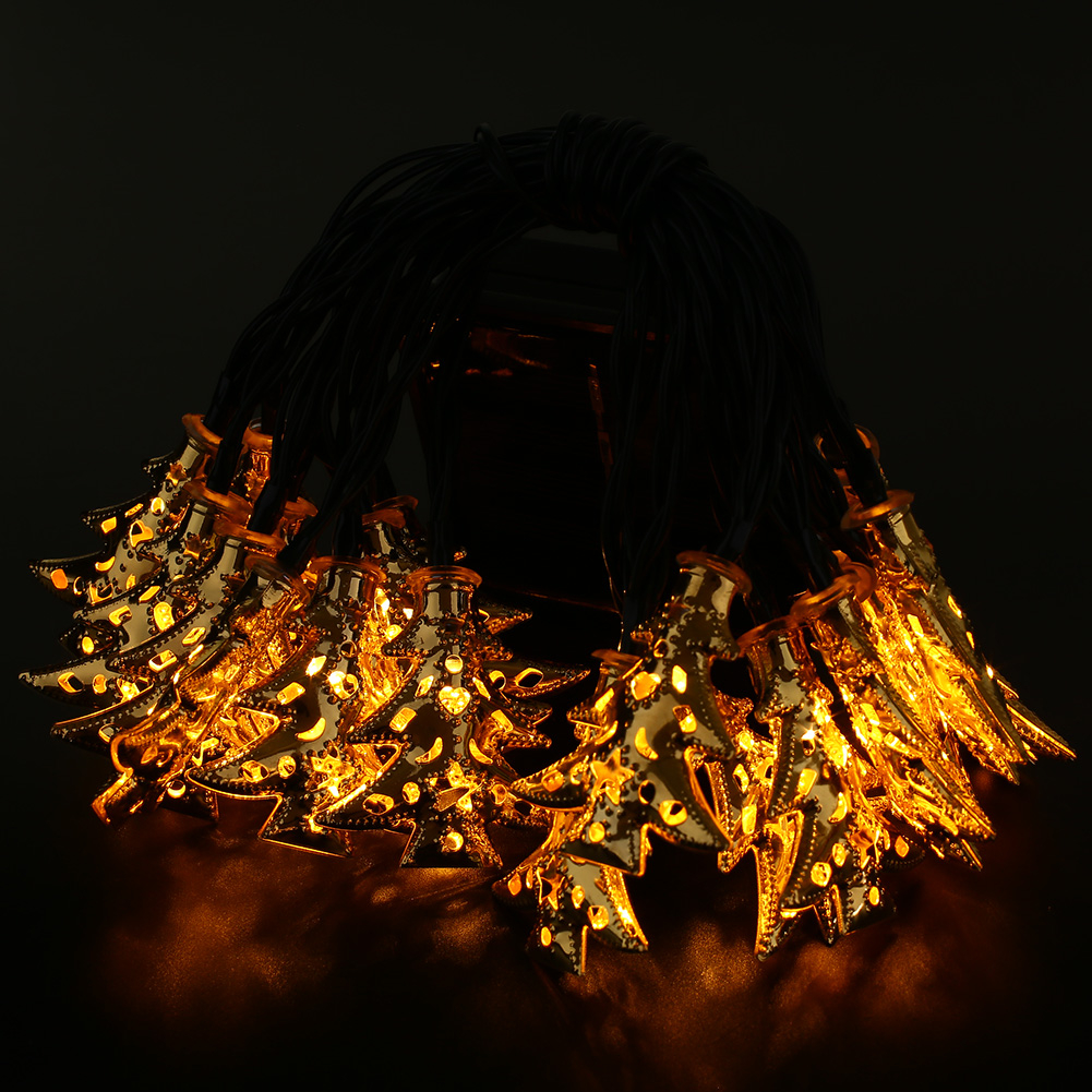 Outdoor Xmas Christmas Tree Solar LED Strip String Light ...