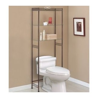 Over the Toilet Etagere - Bronze in Over the Toilet