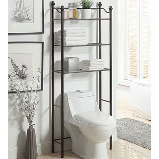 Over Toilet Bathroom Shelves in Over the Toilet Shelving