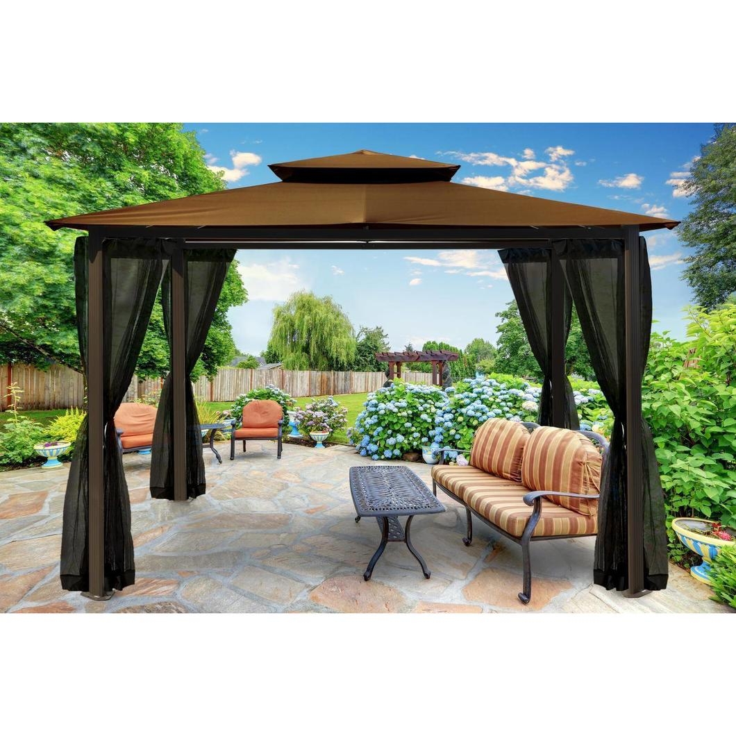 Gazebos Patio, Lawn & Garden Cloud Mountain Outdoor Gazebo 12x12 Ft ...