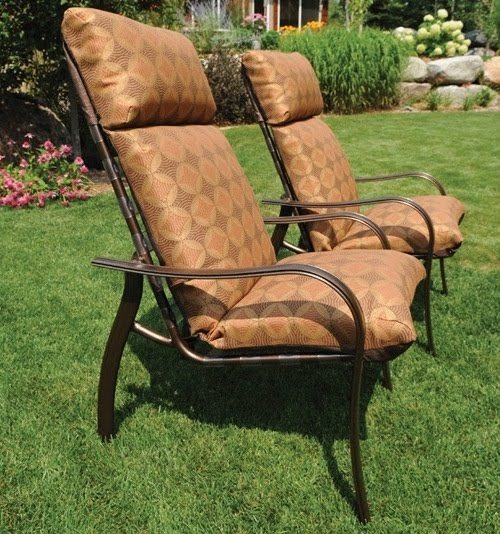 Hot Garden Rocking Deck Chair High Back Chair Outdoor Thick Seat Pad Cushion U 