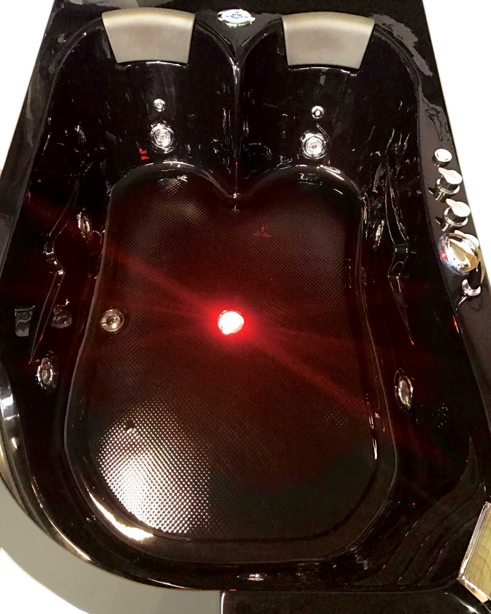 Pegaso Hydrotherapy 72" x 48" Corner Whirlpool Bathtub without Heater