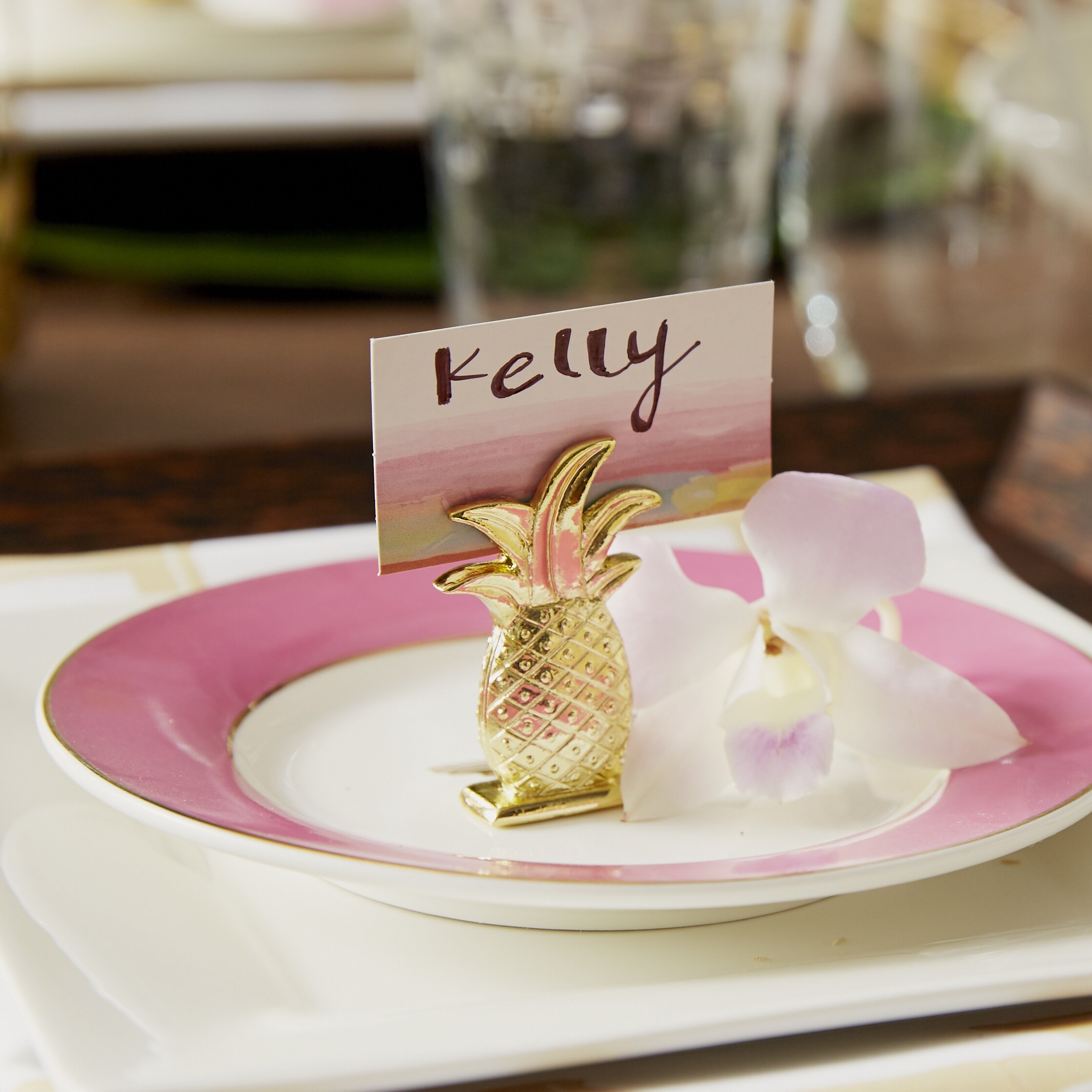 Pineapple Place Card Holder (Set of 6)
