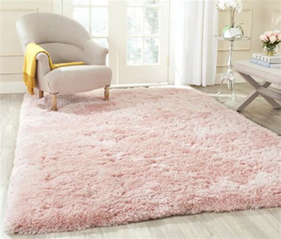 Light pink store rug for nursery