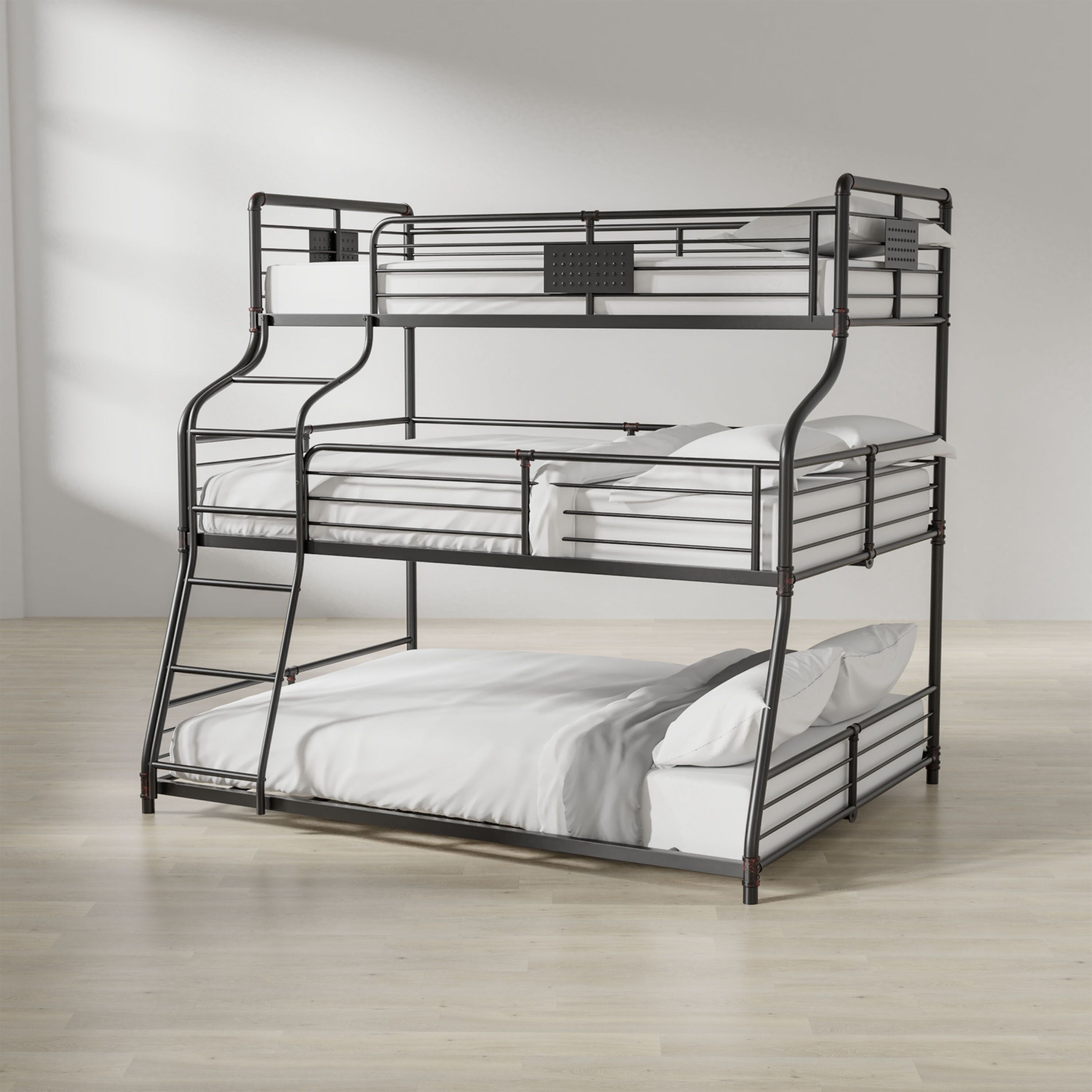 Heavy Duty Bunk Beds Visualhunt, Bunk Bed Double Over Queen