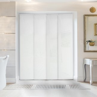 Premium Adjustable Sliding Panels, Cut to Length Vertical Blinds,Up to 80"W X 96"H