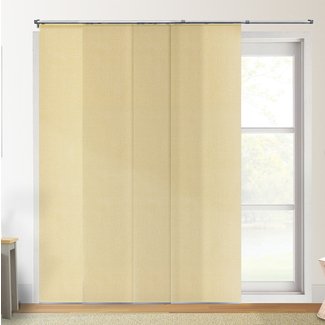 Premium Adjustable Sliding Panels, Cut to Length Vertical Blinds, Urban Desert (Semi-Sheer Fabric) - Up to 80"W X 96"H