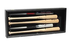 PRO UV Protection 5 Baseball Bat Display Case Holder Rack Cabinet, with Lockable Door, B55VH