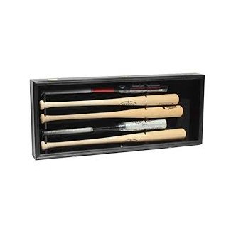 PRO UV Protection 5 Baseball Bat Display Case Holder Rack Cabinet, with Lockable Door, B55VH