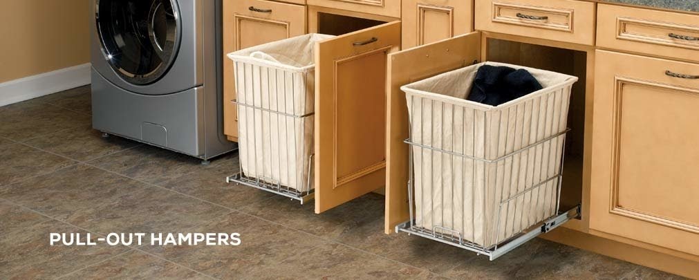 Pull Out Laundry Hampers You Ll Love In, Laundry Hamper Cabinet Pull Out