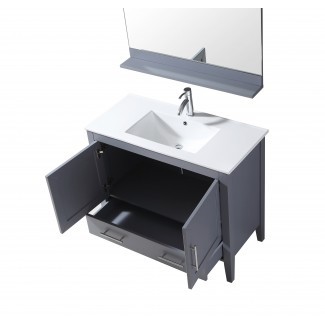Quartz 40 Inch Grey Vanity | AK Trading Home Options