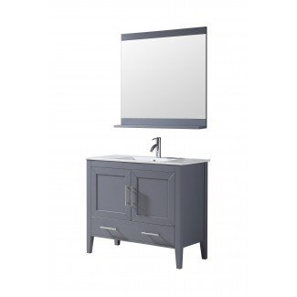Quartz 40 Inch Grey Vanity | AK Trading Home Options