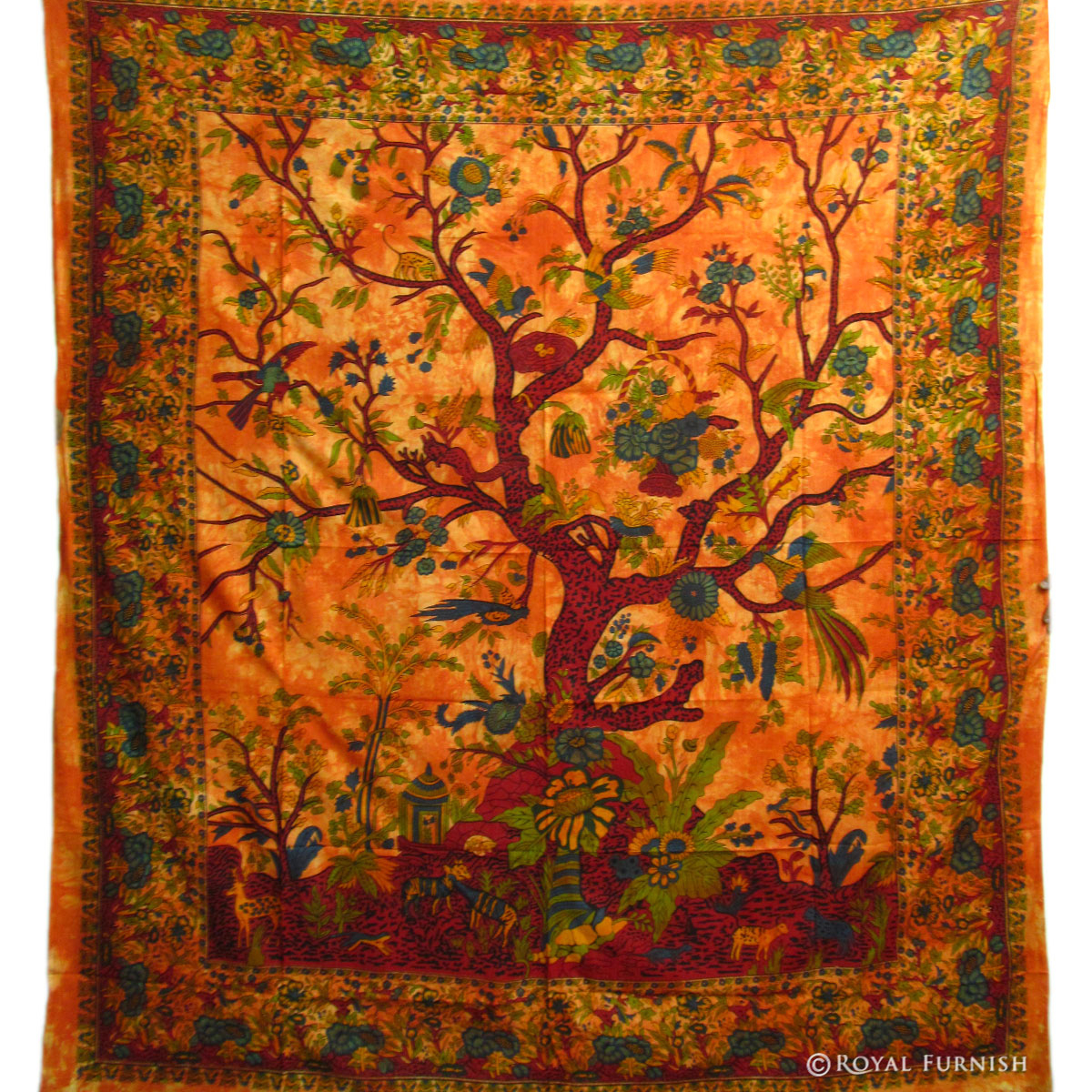 Queen Red Multi Purpose Tree Of Life Hippie Wall Hanging