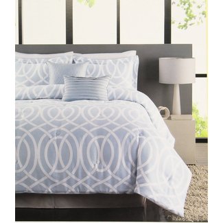 Raymond Waites Bridgeport 5 Piece Comforter Set Light Blue ...