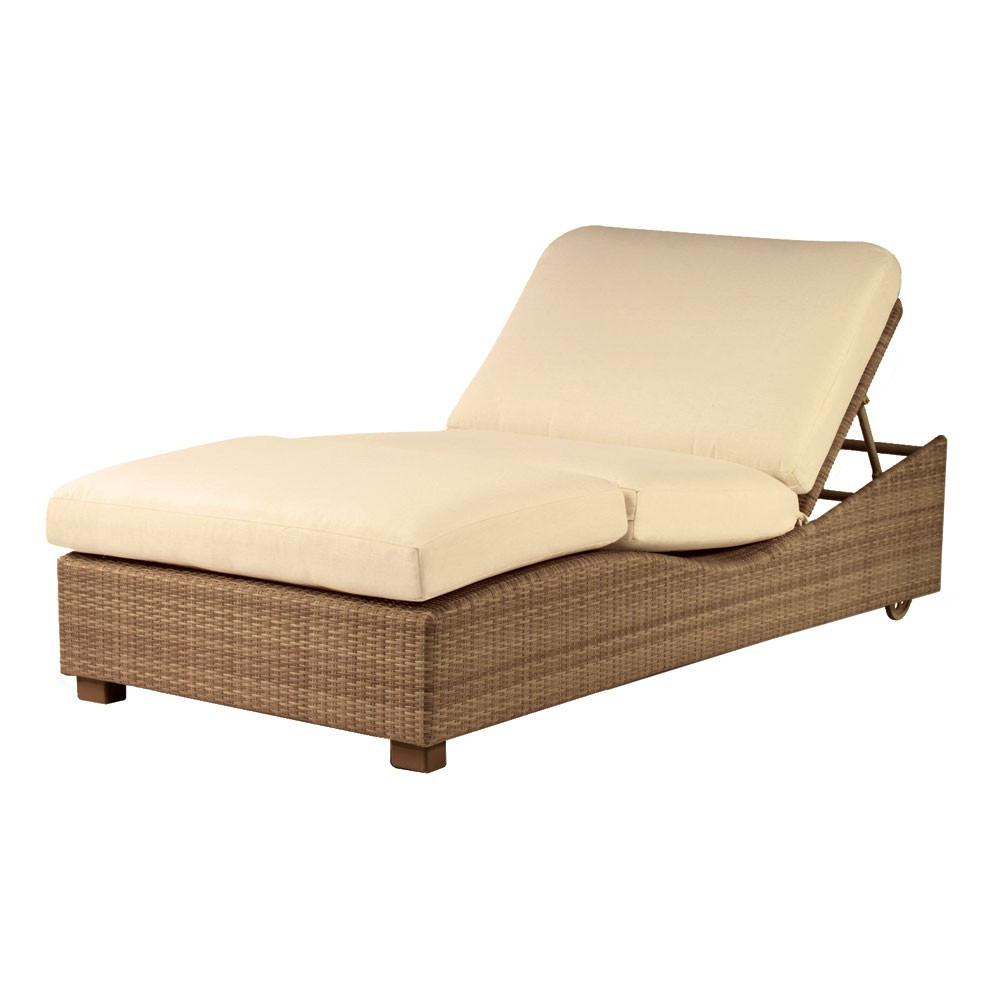 single brown rattan garden chair