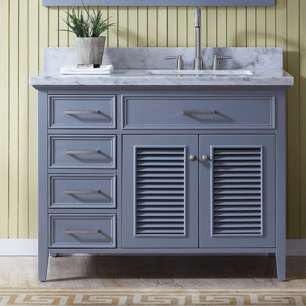 Right Offset Bathroom Vanity You Ll, 43 Inch Vanity Top With Right Offset Sink