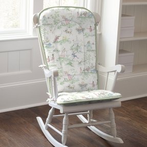 Replacement Cushions For Glider Rocker, White Wooden Nursery Rocking Chair