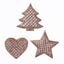 ROSE GOLD CHRISTMAS TREE/STAR/HEART ORNAMENT 3A | KURT S ...