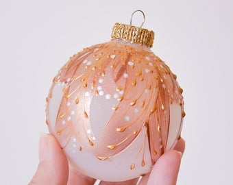 Rose gold ornaments | Etsy