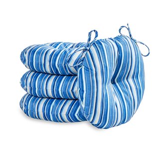 Round Indoor/Outdoor Dining Chair Cushion (Set of 4)