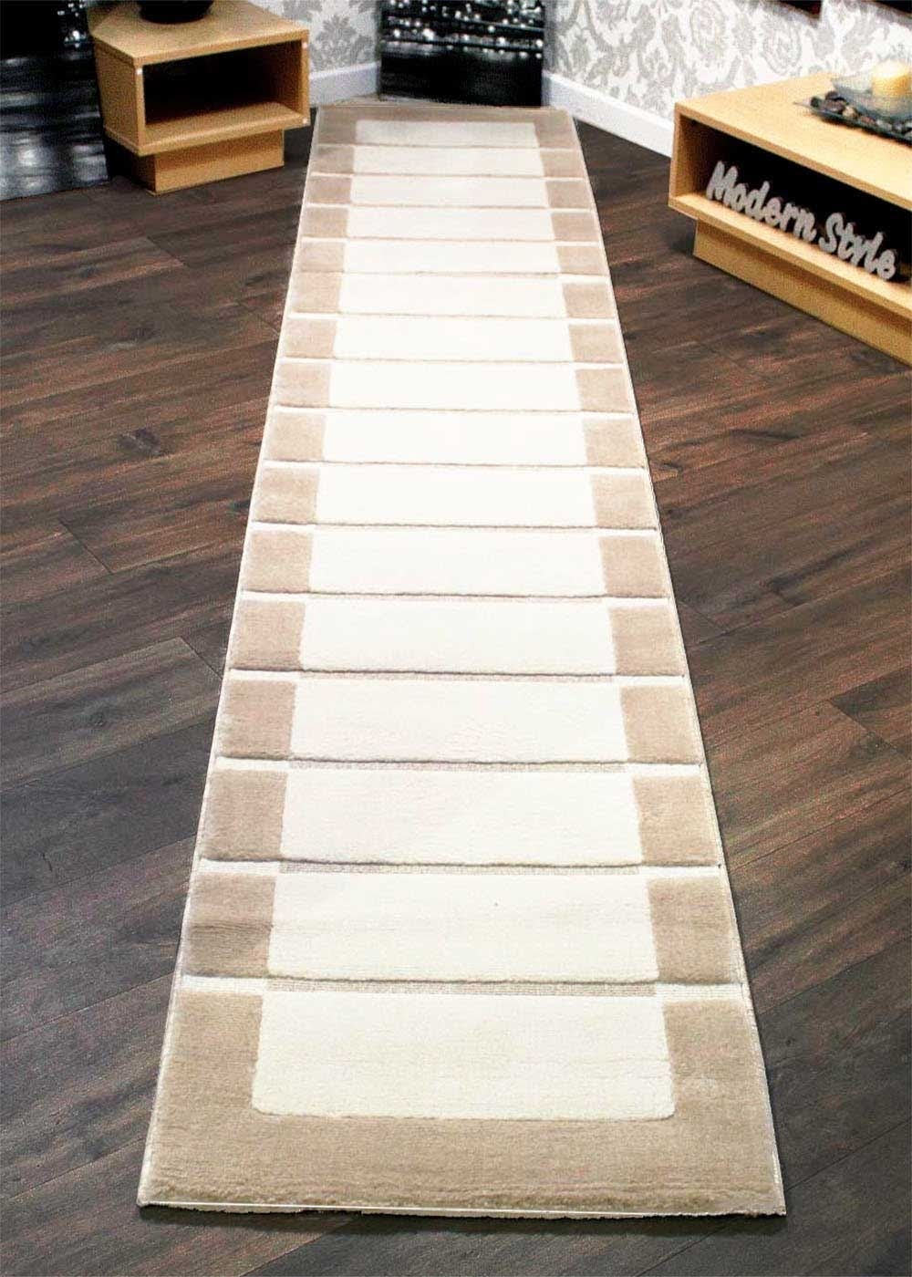 Modern Hall Runner structural MEFE 6184 Wall brick grey 60-120cm extra long RUGS 